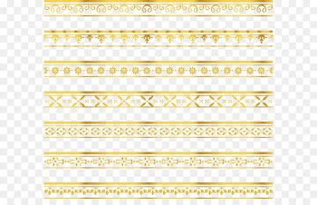 Delicate gold lace border 