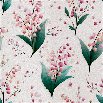 Delicate Lily of the Valley Seamless Pattern