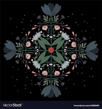 delicate pattern in the form of flowers
