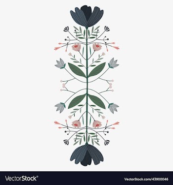 delicate pattern in the form of flowers