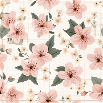 Delicate Pink Cherry Blossom Pattern