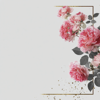 Delicate Pink Rose Border for Elegant Designs