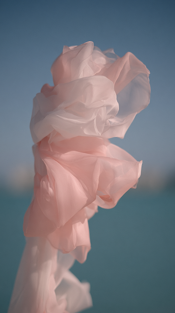 Delicate Silk Flow in Caribbean Breeze