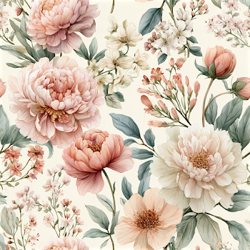 Delicate Watercolor Floral Pattern