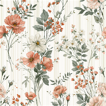 Delicate Watercolor Floral Pattern