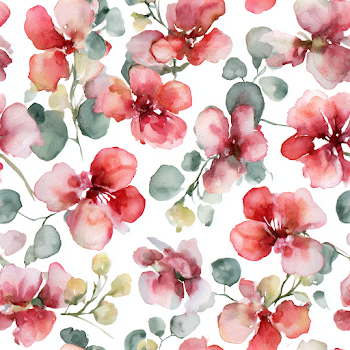 Delicate Watercolor Floral Pattern