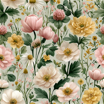 Delicate Watercolor Floral Pattern