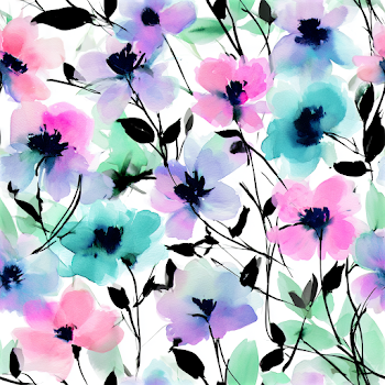 Delicate Watercolor Floral Pattern