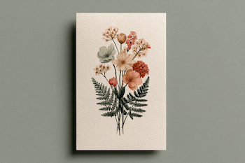 Delicate Wildflower Botanical Illustration