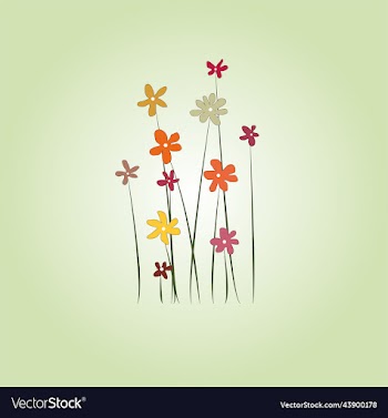 delicate wildflowers pastel calm colors
