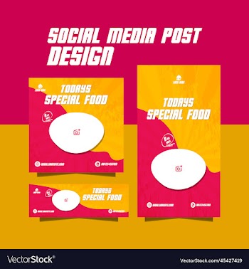 delicioius food flyer or instagram food post