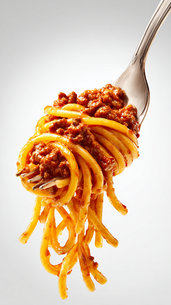 Delicious Bolognese Spaghetti on a Fork