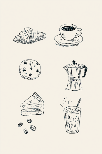 Delicious Breakfast and Coffee Icons