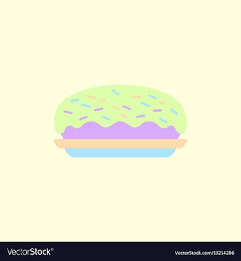 Delicious cake cake icon vector image