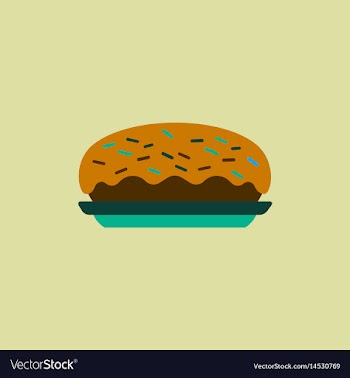 Delicious cake cake icon vector image