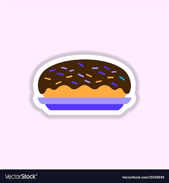 Delicious cake cake icon vector image