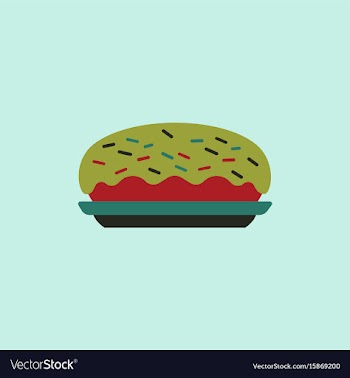 Delicious cake cake icon vector image