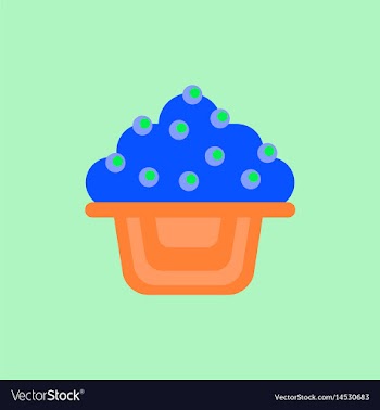 Delicious cake flat icon vector image