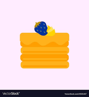 Delicious chocolate strawberry cake vector image