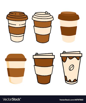 delicious coffee paper cup icon