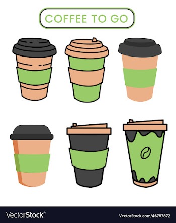 delicious coffee paper cup icon green color
