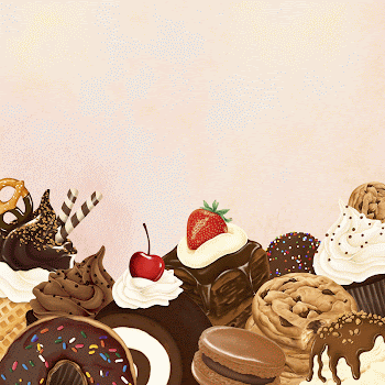Delicious desserts border background, aesthetic | Free Photo Illustration - rawpixel