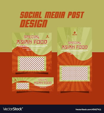 delicious food flyer or social media food post