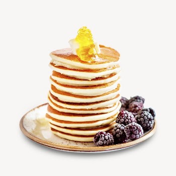 Delicious pancakes sticker, breakfast food | Free PSD - rawpixel