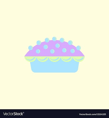 Delicious pie vector image