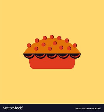 Delicious pie vector image