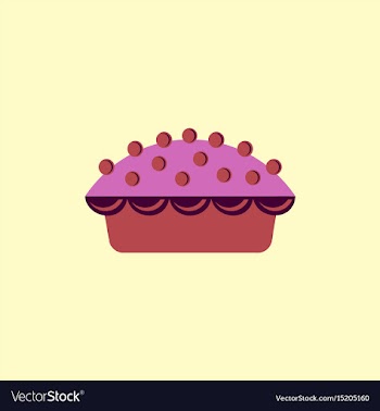 Delicious pie vector image