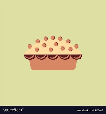 Delicious pie vector image