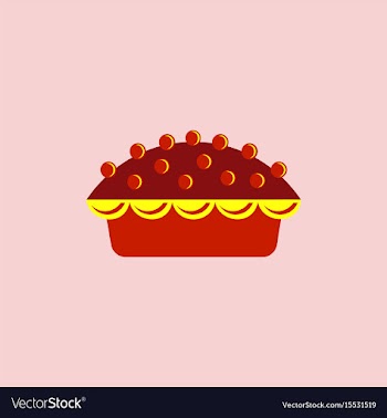 Delicious pie vector image