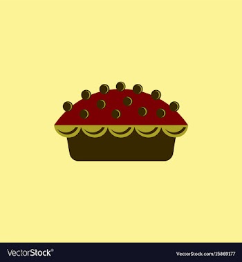 Delicious pie vector image