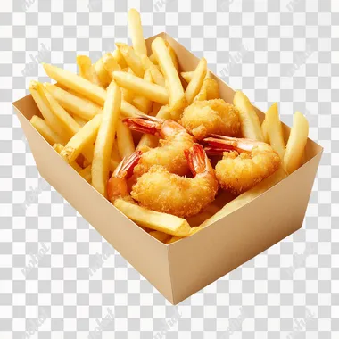 Delicious Shrimp & Fries: A Gourmet Food Photography Showcase Delicious Shrimp & Fries: A Gourmet Food Photography Showcase