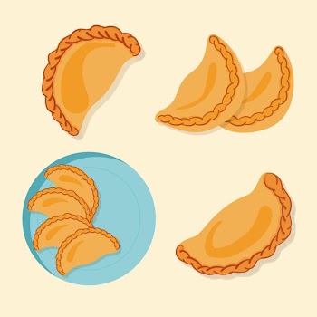 Delicious spanish&nbsp;empanada snack collection Free Vector