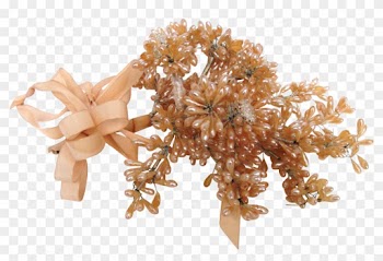 Delicious Vintage Champagne All Wax Wedding Bouquet - Artificial Flower