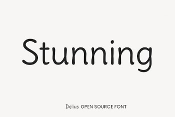 Delius open source font by Natalia | Free Font Add-on - rawpixel