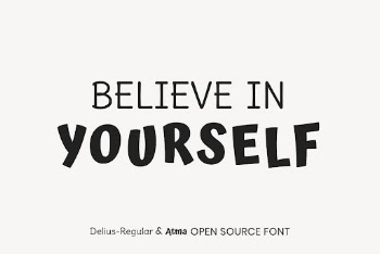 Delius-Regular & Atma open source | Free Font Add-on - rawpixel
