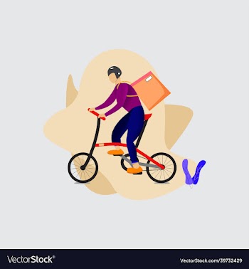 delivery bicycle man