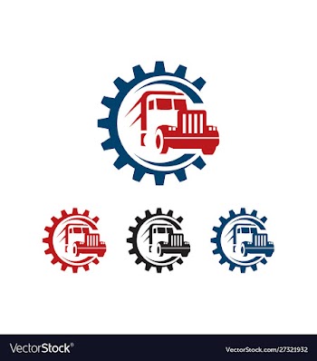 Delivery company logo vector image