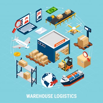 Delivery freight transport and cargoes 3d illustration Free Vector