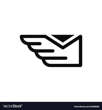 delivery logo template wing and envelope logo des