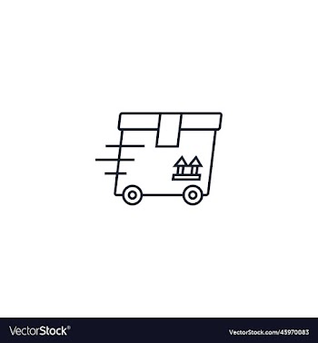 delivery service creative icon line from
