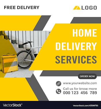 delivery service social media ad banner