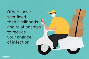 Deliverymen risk their lives for us. This image is part our collaborat.. | Free  illustration - 2329910