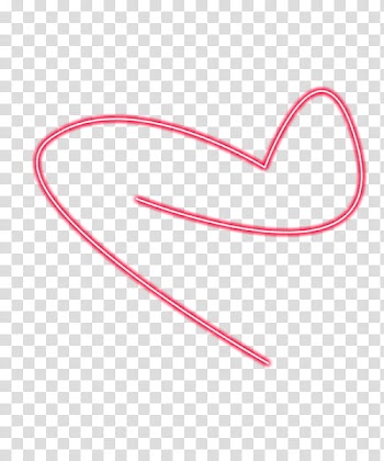 DELUCES NEON DE COLORES, red heart illustration transparent background PNG clipart