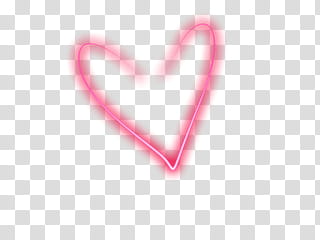 DELUCES NEON DE COLORES, red heart illustration transparent background PNG clipart