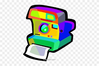 Deluxe Polaroid Camera Clipart Polaroid Camera Royalty - Clip Art