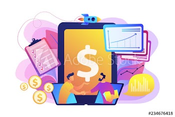Demand analysts shaking hands from laptops screens and planning future demand